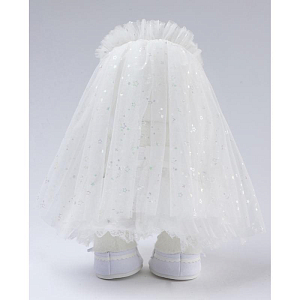 Медведь Lina TeddyTales "Невеста Астронавта", M, в платье, белый 30 см